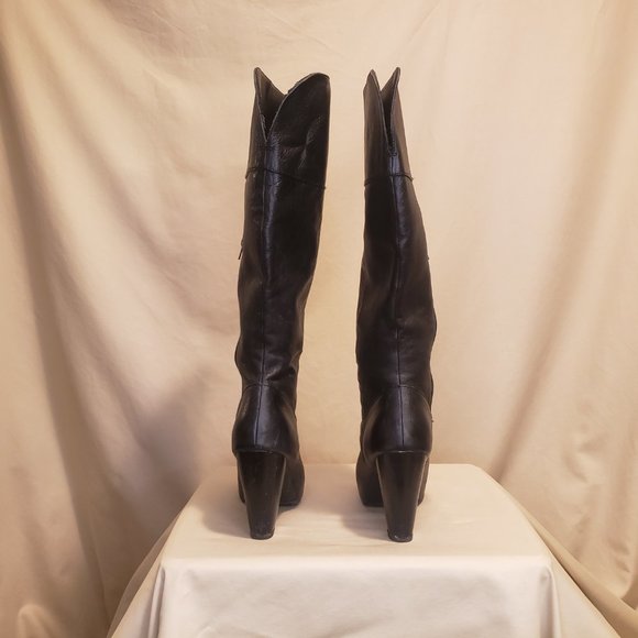 Steve Madden Knee Length Leather Boots - Picture 6 of 11